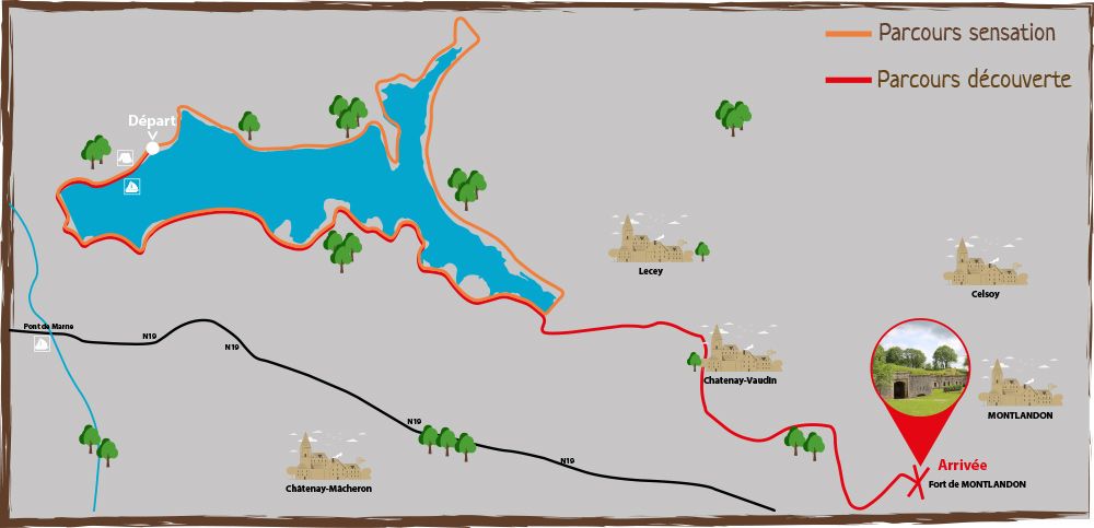 parcours balade trottinette lake trott haute marne la liez